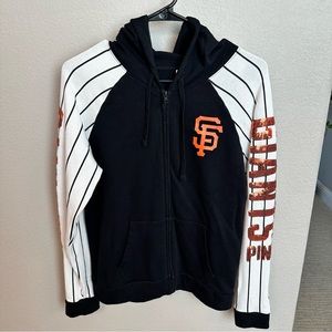 PINK MLB SF GIANTS Zip Up Hoodie Jacket